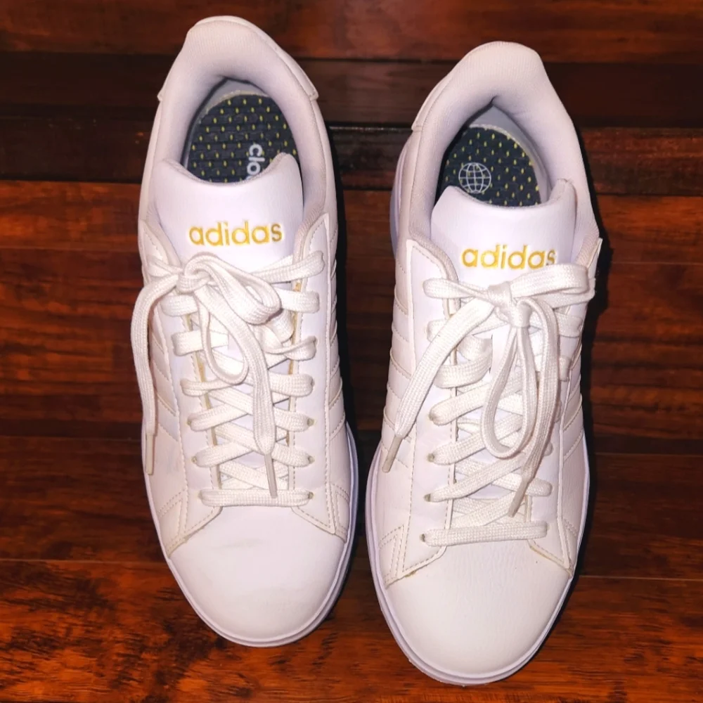 All White Adidas - Picture 2 of 3